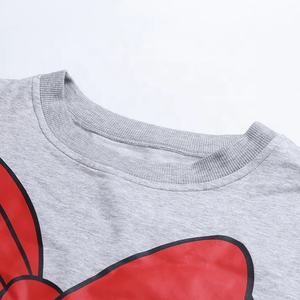 Sudadera corta holgada con impresión personalizada para mujer, sudadera con logotipo personalizado, diseños personalizados, precio al por mayor - Product Image 3