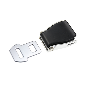 Boucle de ceinture de sécurité S50C, noyau en acier au carbone, couvercle supérieur en aluminium, déverrouillage à levier, résistance à la traction de 600 kg, pour ceinture de sécurité automobile - Product Image 1