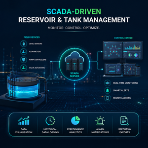Système intelligent de surveillance du niveau des réservoirs SCADA avec alarme à distance et contrôle automatique des pompes |   OEM - Product Image 1