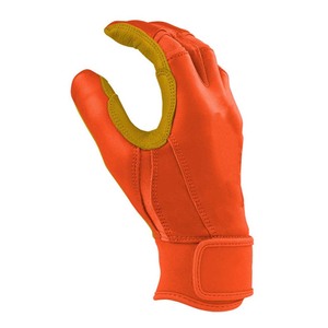Gants de frappe en cuir orange avec fermeture auto-agrippante rembourrée pour l'entraînement, unisexe adulte - Product Image 2