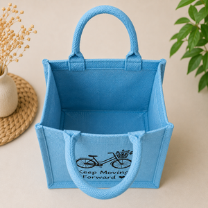 Sac cadeau en jute personnalisé AMANI, petit format, écologique, réutilisable, sac fourre-tout promotionnel, sac de courses, sac à déjeuner, sac de transport, Bengale occidental - Product Image 5