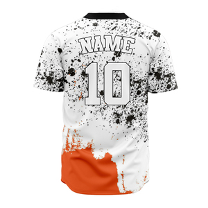 Uniforme de Béisbol Personalizado para Niñas, con Bordado de Canadá y Estados Unidos, en Poliéster con Rayas Finas, Jersey Blanco y Negro - Product Image 2