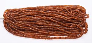 Perles Rondelles Facettées en Kyanite Orange Naturelle AAA 3,5-5,5 MM, Perles Rondelles en Pierre Précieuse Kyanite Orange 15 Pouces, Perles Facettées en Kyanite - Product Image 3