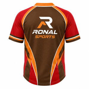 Maillot de baseball en promotion – 100 % polyester respirant, tenue sportive d'équipe, impression personnalisée, disponible dans toutes les couleurs - Product Image 2