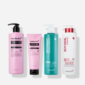 [Medicube] Premium Hair Care Set Korean Anti Hair Loss Shampoo Treatment Scalp Essence for Damaged Hair Repair Wholesale - Product Image 1