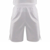 Set Seragam Basket Pria Kustom Putih Cetak Transfer Panas V-Neck Tanpa Lengan Jersey Nama Tim Nomor B 100% Poliester Cepat Kering