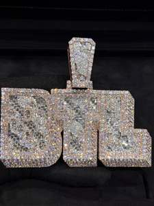 Amuleto de Letra del Alfabeto con Diamante Natural en Oro Sólido Real, Joyería Fina Personalizada, Amuleto de Letra Inicial con Diamante Real, Oro de Alta Gama - Product Image 4