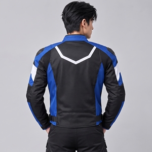Veste de moto en Cordura de qualité supérieure, tissu durable, construction respirante, coupe confortable, protection pour la course moto - Product Image 3