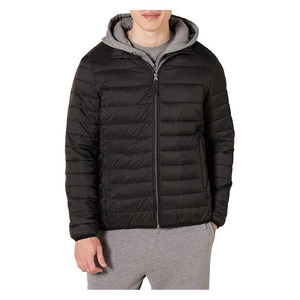 <b>Lightweight</b> <b>Men</b>’s Insulated <b>Jacket</b> Windproof Quilted Puffer Coat, Slim Fit Thermal Winter Wear with Zipper Closure for <b>men</b> - Product Image 1