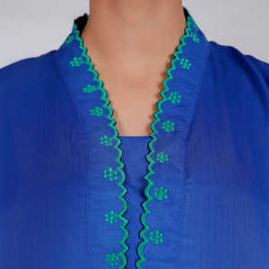 Camisa acrílica sólida PW3013 1 tela bordada - Product Image 2