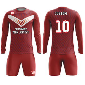 Camisetas de fútbol personalizadas, camisetas de portero, pantalón de manga larga, ropa de fútbol, kit de uniforme de entrenamiento de portero, ropa con logotipo personalizado - Product Image 1