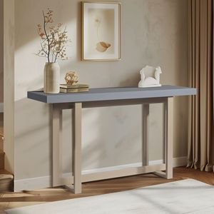 Consolle Artigianale in Ferro Grigio per Ingresso, Divano, Soggiorno, Foyer, Corridoio, Camera da Letto - Product Image 1