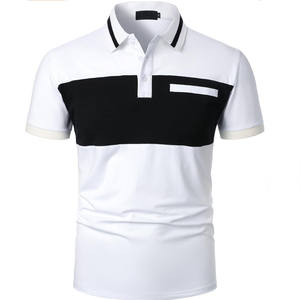 Camiseta de Manga Corta de Algodón Antiarrugas con Cuello Liso y Logotipo Personalizado Bordado/Estampado para Hombre/Unisex al por Mayor - Product Image 1