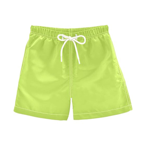 กางเกงขาสั้นผู้ชายสีเขียวเข้ม ยี่ห้อ GLOWING NEON INDUSTRY ผ้าสแปนเด็กซ์ มีเชือกผูกเอว ระบายอากาศได้ดี แห้งเร็ว ทรงลำลอง เอวกลาง - Product Image 2