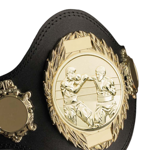 Ceinture de champion de boxe en or, cuir de haute qualité avec détails dorés, souvenir de champion de boxe - Product Image 2