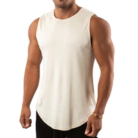 Débardeur décontracté sur mesure pour hommes – Services OEM – Sans manches – Musculation, fitness, gym – Polyester/coton – Séchage rapide – Respirant – Devant