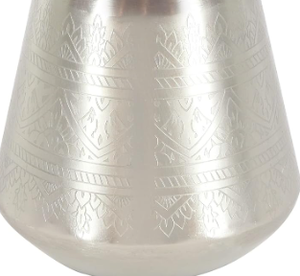 Jarrón de aluminio dorado elegante personalizable con acabado mate, decoración de Metal atemporal para el hogar, oficina, boda, florero personalizado - Product Image 5