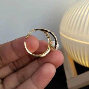 Anillo de Perlas de Agua Dulce, Anillo de Joyería de Perlas Chapado en Oro, Anillo de Perlas de Moda, Fabricante Mayorista - Product Image 3