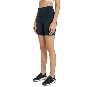 Shorts de cycliste pour femmes en gros, taille haute, sans couture, effet froncé aux fesses, pour l'été, la gym, le fitness, le yoga et la course à pied - Product Image 4