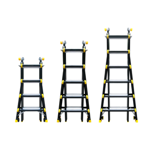 Aluminum Extension <b>Ladder</b> 24 Ft 300 Lb Capacity Manual Lock 12 <b>Steps</b> Home Use Modern Design - Product Image 4