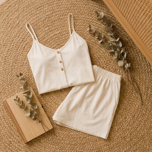 Ensemble de vêtements de détente décontractés pour femmes, coton et polyester, vêtements de nuit pour femmes, pyjamas pour femmes, ensemble de vêtements de détente doux et respirants - Product Image 6