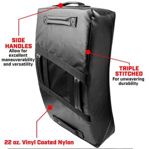 Escudo de Entrenamiento Personalizado con Logotipo para Patadas Curvas de Karate, MMA y Judo |   Cuero/PU de Protección Profesional Hecho en Pakistán, Duradero - Product Image 4