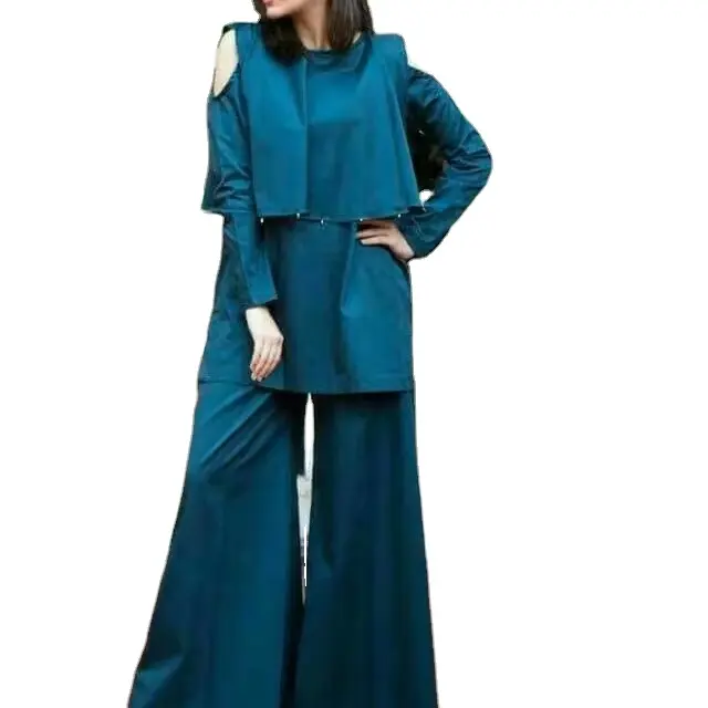 Mono-colore abiti estivi Co-Ord per le donne cuciti Kurta Design alla moda vestito di colore elegante collezione di lusso di fascia alta