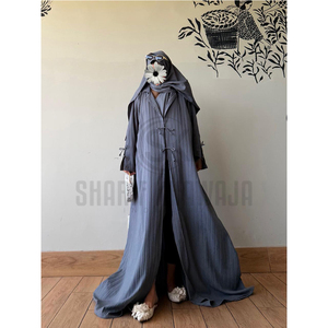 Abaya islamique pour femmes, longue, fabriquée en usine, vente en gros, hijab, vente chaude, haute qualité - Product Image 2