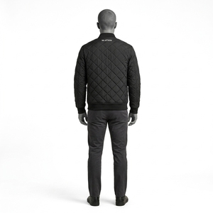Chaqueta bomber acolchada negra para hombre, ropa de calle, chaquetas de invierno para hombre, chaqueta al por mayor para hombre, ropa informal. - Product Image 4