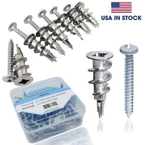 Anclajes para Paneles de Yeso de Alta Resistencia, 25 Piezas, Acero Galvanizado, Autoperforantes, 5/8 Pulgadas, Kit de Fijación para Paredes de Concreto para el Hogar - Product Image 6