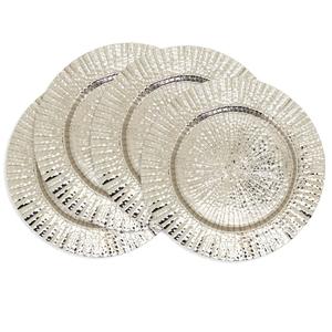 Assiette de présentation élégante à bordure perlée, assiette de luxe pour la présentation des dîners et des banquets d'hôtel - Product Image 2