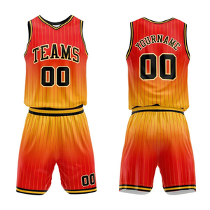 Ensemble d'uniformes de basket-ball professionnels, impression personnalisée du logo, du nom et du numéro, maillot et short en sublimation, 100% polyester - Product Image 3