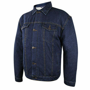 Men's Casual Denim Jacket with <b>Stand</b> Collar Cotton Material Breathable Design for Outdoor Activities - Product Image 2