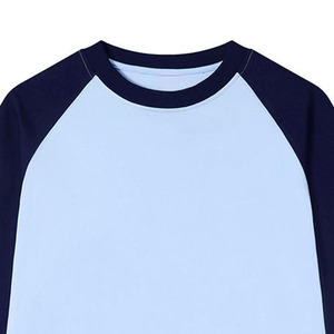 Premium Men's 100% Cotton Long <b>Sleeve</b> <b>Raglan</b> <b>T</b> <b>Shirt</b> Lightweight Breathable Anti-UV Quick Dry OEM ODM Customizable - Product Image 4