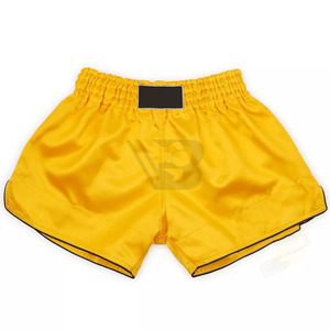 Pantalones Cortos de Boxeo Muay Thai MMA Unisex Personalizados, 100% Poliéster Satinado Elástico, Transpirable, de Secado Rápido, Ligeros, para Entrenamiento - Product Image 3
