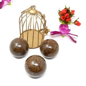 Vente en gros de cristaux naturels pierres de guérison artisanat sphères d'obsidienne rouge acajou pour cadeaux souvenirs - Product Image 5