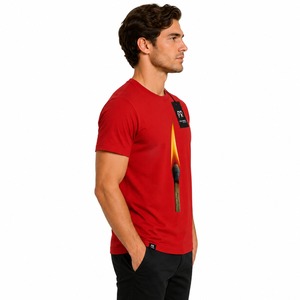เสื้อยืดสำหรับออกกำลังกายสำหรับผู้ชาย – เสื้อยืดคอกลมผ้าแห้งเร็ว ระบายความชื้นได้ดี เหมาะสำหรับวิ่ง ออกกำลังกาย ยิม และกิจกรรมกลางแจ้ง - Product Image 2