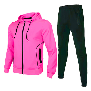 Ensemble de survêtement 100 % coton pour homme – Veste et pantalon décontractés pour le sport et l'entraînement – Vêtements de sport en gros - Product Image 3