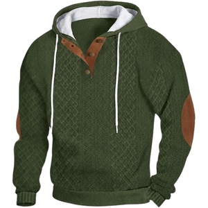 Sweat à capuche personnalisé pour homme, 300 grammes, en polyester et coton tricoté, avec poche et cordon de serrage, style streetwear décontracté - Product Image 1
