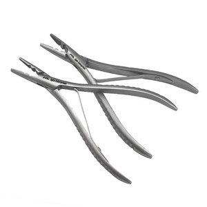 Pince à extensions capillaires en acier inoxydable de haute qualité, outil professionnel de précision à deux trous pour l'installation d'extensions capillaires - Product Image 4