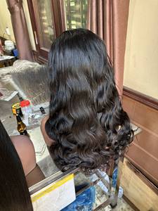 28 Inch Long Jet Black Body Wave Wigs 13x4 Lace Frontal Human Hair Wigs Full HD Lace Cuticle Aligned Virgin Raw Human Hair Wig - Product Image 6