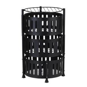 Supports et étagères de rangement modernes pour cuisine, organisateur de nourriture sur pied avec revêtement en poudre MS et panier de rangement solide - Product Image 4