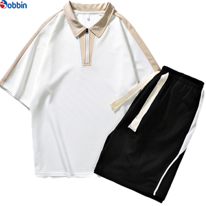 Conjunto Corto Personalizado para Hombre, Camisetas Polo Holgadas de Verano de Alta Calidad, Traje Deportivo Informal con Parches, Conjunto Deportivo para Correr de Manga Corta - Product Image 2