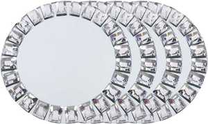 Platos de cristal plateados de lujo al por mayor, platos de cristal para la cena, para bodas, decorativos y personalizables - Product Image 3