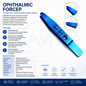 เครื่องมือผ่าตัดแบบดึงกลับสีน้ำเงิน Al Mida Healthcare แบบสามร่องวงกลม ใช้งานด้วยมือ ได้รับการรับรองมาตรฐาน CE ระดับ Class II - Product Image 6