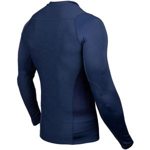 T-shirt de compression à manches longues personnalisé à séchage rapide, en polyester, coupe ajustée, style décontracté, motif uni, idéal pour l'entraînement et la course à pied – Vente chaude - Product Image 3