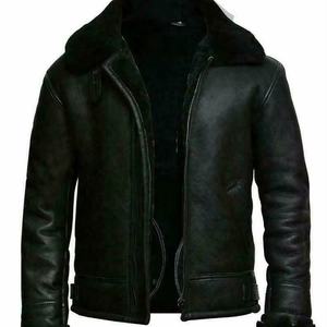 Veste en cuir de vache véritable de haute qualité personnalisée pour hommes col en fourrure d'hiver Letterman veste fournisseur ODM - Product Image 1