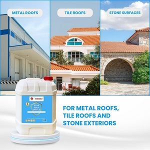 Peinture imperméabilisante transparente à base d'eau pour tuiles de toit, murs en béton, terrasses et surfaces de bâtiment décoratives - Product Image 5