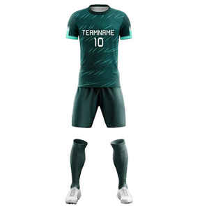 Uniforme de Fútbol Personalizable al por Mayor, Transpirable, de Secado Rápido, Ecológico, 100% Poliéster para Adultos - Product Image 1