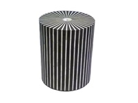 Tabouret d'appoint moderne en MDF avec incrustation en résine LODI IMPEX RS-02 de qualité supérieure, design moderne, fait main, personnalisable, imperméable, décoration intérieure